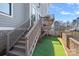 Backyard featuring an outdoor deck with stairs leading to fenced yard at 2721 Kilgo Way, Charlotte, NC 28205