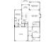 Layout of the home with the gourmet kitchen, Gathering room, and study on the first floor at 318 Balboa St, Matthews, NC 28104