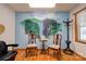 Comfortable waiting area with nature mural offering a pleasant and welcoming space for clients at 4009 Polkville Rd, Shelby, NC 28150