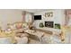 Comfortable living room with hardwood floors, fireplace, and classic furniture at 534 Kirby Ln, Matthews, NC 28104