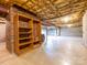 Unfinished basement space with exposed beams and potential for customization at 5534 Little Mountain Rd, Catawba, NC 28609