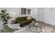 Bright living room with large windows, modern furniture, and hardwood floors at 5825 Greene St, Charlotte, NC 28269