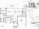 Detailed blueprint of first floor featuring open floor plan, kitchen, living area, and two-car garage at 1216 Royal Prince Ct # 7, Charlotte, NC 28211