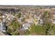 An aerial view of the neighborhood showcasing the home and surrounding area at 1509 Orange Hill Ct, Gastonia, NC 28056