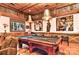 Entertaining game room featuring a pool table, custom lighting, and unique decor, perfect for leisure activities at 153 Badenyon Pl, Union Grove, NC 28689