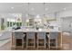 Spacious kitchen with a large island, pendant lighting, and modern appliances at 16439 Jetton Rd, Cornelius, NC 28031