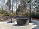 Outdoor patio with comfortable seating area and stone pavers at 18322 Indian Oaks Ln, Davidson, NC 28036