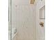 Elegant shower stall with marble tiles, glass doors, and a rainfall shower head at 18322 Indian Oaks Ln, Davidson, NC 28036