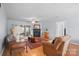 Spacious living room with fireplace, hardwood floors, and ample seating at 3966 Peach St # 56, Newton, NC 28658