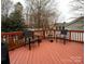 View of a relaxing outdoor deck featuring comfortable seating, with access to backyard at 4006 Hickory View Dr, Fort Mill, SC 29707