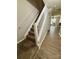 Carpeted stairs lead to the upper level of the home at 4586 Antelope Ln, Charlotte, NC 28269