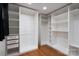 A spacious walk-in closet is organized with custom shelving, drawers, and hanging rods at 5368 Limestone Dr, Catawba, NC 28609