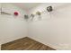 Walk-in closet with custom shelving for storage and organization at 603 N Elm St, Cherryville, NC 28021
