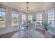 Charming dining area with waterfront views, perfect for enjoying meals with a scenic backdrop at 627 Birdie Ln # 21/22, Norwood, NC 28128