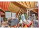 Unfinished attic space with exposed wood rafters and beams, offering potential for storage or customization at 8439 Sonata Ct, Denver, NC 28037