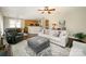 Spacious living area with an open floor plan, seamlessly connecting to the kitchen and dining area at 110 Hazelton Loop, Mooresville, NC 28117