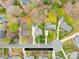 An aerial view shows the home nestled in a lush, green landscape, with mature trees and well-maintained lawns in the neighborhood at 1116 Berry Ridge Rd, Charlotte, NC 28270