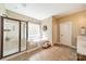 Large bathroom featuring a walk-in shower, soaking tub, and double vanity at 1122 Saratoga Blvd, Indian Trail, NC 28079
