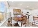 Bright dining area connects to a modern kitchen with abundant natural light at 14030 Turncloak Dr, Charlotte, NC 28278