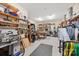 Workshop with a variety of shelving and woodworking tools at 16 Sunrise Point Ct, Lake Wylie, SC 29710