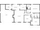 Detailed floor plan showcasing the layout of the kitchen, living room, bedrooms and bathrooms at 189 Beech Brook Ln, Statesville, NC 28625