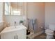 Well-lit bathroom featuring a modern sink, mirror, and neutral color scheme at 1937 Wilmore Dr, Charlotte, NC 28203