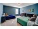 Comfortable bedroom with two beds, window and carpet floors at 2056 Angel Oak Dr, Fort Mill, SC 29715