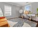 Bright office with great natural light and stylish decor at 2100 Bluebonnet Ln, Matthews, NC 28104