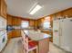 Well-equipped kitchen with ample cabinet space and a functional center island at 2615 High Ridge Church Rd, Marshville, NC 28103