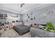 Bedroom with decoratively styled walls, full-size bed and neutral color palette at 3230 Yarmouth Ln, Gastonia, NC 28056
