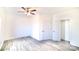 Bedroom features ceiling fan, and LVP flooring at 405 Aquadale Rd, Albemarle, NC 28001