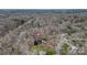 An aerial view of a home surrounded by trees, showcasing its location within a wooded area at 423 Bethel Dr, Salisbury, NC 28144
