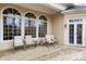 Covered back deck with comfortable seating and outdoor ambiance at 423 Bethel Dr, Salisbury, NC 28144