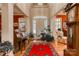 Spacious hallway with columns, hardwood floors, and an open view to the living spaces at 423 Bethel Dr, Salisbury, NC 28144