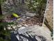 Stone pathway in lush backyard, offering a serene and tranquil outdoor experience at 511 Glencurry Dr, Charlotte, NC 28214