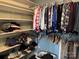 Well-organized walk-in closet with shelving and hanging rods at 511 Glencurry Dr, Charlotte, NC 28214