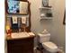 Charming powder room with a vintage sink and decorative accents, adds character at 511 Glencurry Dr, Charlotte, NC 28214