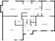 Detailed floor plan of the home's first floor with Gathering room, kitchen, laundry, garage, foyer, and living room at 6606 Antrim Ct, Charlotte, NC 28217