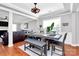 Dining room with coffered ceiling, table, bench seating, and lots of natural light at 815 Oak Embers Se Dr, Concord, NC 28025