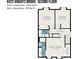 Second floor plan featuring primary bedroom and two bathrooms at 8322 Knights Bridge Rd, Charlotte, NC 28210
