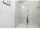 Bathroom featuring a glass enclosed shower with modern tile at 840 Imperial Ct, Charlotte, NC 28273