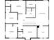 Second floor plan featuring bedrooms, walk-in closets, laundry, bath, and sitting room at 9407 Seamill Rd, Charlotte, NC 28278