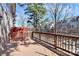 Spacious wooden deck with natural lighting and wooded scenery at 1037 Pierre Dr, Charlotte, NC 28205
