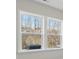 Double hung windows offering natural light and scenic views of the surrounding treed landscape at 136 Glenn Dr, Mooresville, NC 28115