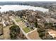 Aerial view of waterfront properties with lake access, showcasing beautiful surroundings at 2200 Peninsula Ave, Shelby, NC 28150