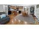Traditional kitchen with wood cabinets, granite countertops, island, and eat-in dining area at 2200 Peninsula Ave, Shelby, NC 28150