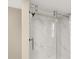 Contemporary bathroom with a sleek glass shower and modern showerhead at 288 John L Hudson Sr Rd, Lancaster, SC 29720