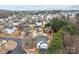 Neighborhood aerial view with well-spaced homes and mature landscaping at 303 Cupped Oak Ct, Charlotte, NC 28213