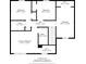 Detailed floor plan of the second floor showcasing bedroom dimensions and layout at 303 Cupped Oak Ct, Charlotte, NC 28213