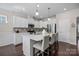 Modern kitchen with stainless appliances and an island at 305 Kentmere Ln, Clover, SC 29710